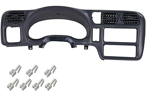 GRAND ORANGE Dash Trim Bezel Compatible with Blazer Jimmy Sonoma S10 1998 1999 2000 2001 2002 2003 2004 Not Fit Double Din Dark Gray