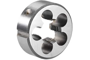 uxcell M16 X 1.5 Metric Round Die, Machine Thread Right Hand Threading Die, Alloy Steel Screw Thread Cutting Die