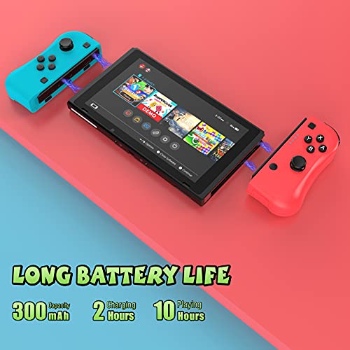 Manette sans Fil pour Switch, Manette pour Switch Pro/Switch Lite, Lot de 2 sans fil Bluetooth/Turbo double vibration/Manette de jeu programmable
