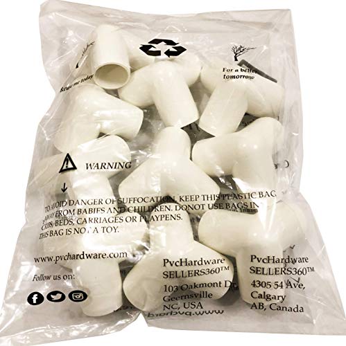 SELLERS360 3Way 1 inch PVC Fitting Elbow - Build Heavy Duty PVC Furniture - PVC Elbow Fittings [Pack of 10] - Thumbnail 4