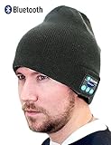 Bluetooth Beanie Hat, Wireless Musical Headphones Cap, Winter Sport Knit Hat Slouchy Skully beanie with Musical Headset Speaker Headphones Mic for Teen Young Boys Girls Women Men Stylish Gift(Black)