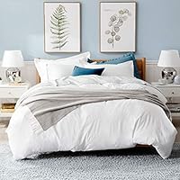 Bedsure Washed Duvet Cover Set with Zipper Closure, Ultra Soft Hypoallergenic Comforter Cover Sets