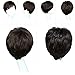 Meidus Naturely Women Lady Girls Short Ponytail Curly Cosplay Party Wigs Light Brown