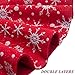 S-DEAL 48 Inches Christmas Tree Skirt Double Layers Red and White Snow Carpet for Party Holiday Decorations Xmas Ornaments