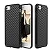 iPhone 7 Plus Case , ROCK TPU Shockproof Case Cover with Carbon Fiber Grip Back Pattern for Apple iPhone 7 Plus 5.5 Inch (Black)