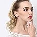 22 Pairs Stainless Steel Post 4mm 5mm 6mm 7mm 8mm Brilliant Cut Round Cubic Zirconia Birthstone CZ Stud Earrings for Women girls boys men