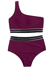 SweatyRocks Women's 2 Pieces Mesh One Shoulder Top
