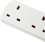 Mercury 4 Gang Extension Lead 1.0m White UK 13A Copper Wiring 4 Socket view 3
