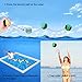 edealing Water Bouncing Ball for Pool & Sea with Net Bag - Fun Water Sports Game for Family and friends - Anti-cracking Soft and Strong Bounce - 2.17 Inch (Green)
