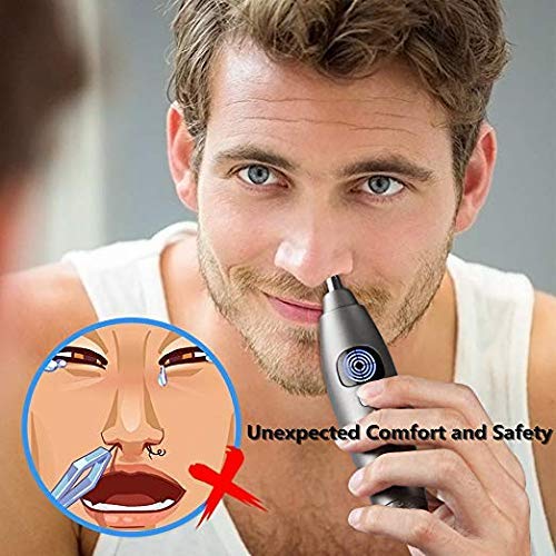 Nose Trimmer,Professional Water Resistant Heavy Duty Steel with LED