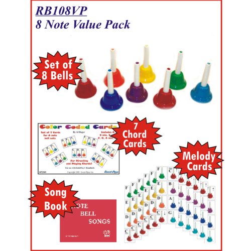 KidsPlay 8 Note Handbell Set Value Package