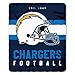 Northwest NFL Los Angeles Chargers Unisex-Adult Fleece Throw Blanket, 50