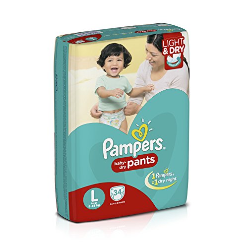 pampers medium 34 pcs price