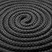 BONTIME All-Purpose Twisted Cotton Rope - 32 Feet Length,1/3 Inch Diameter,Black,Pack of 3