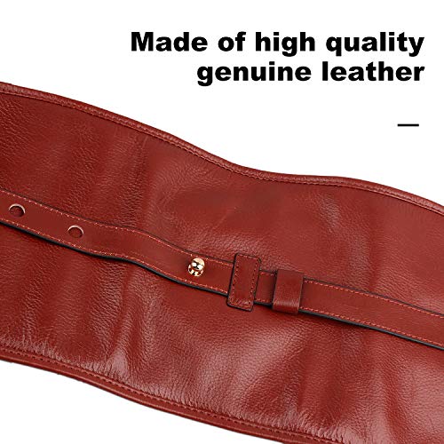 Handmade Genuine Leather Smoking Tobacco Pipe Pouch Bag Organize Case Pipe Tool Lighter Holder Pocket for 2 Pipe