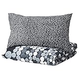 Ikea Smorboll Duvet Cover and Pillowcases, Full/Queen, Gray