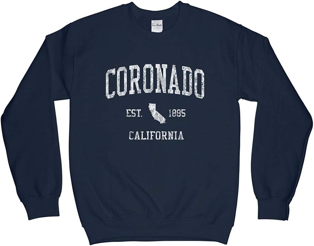 Coronado California CA Sweatshirt Vintage Athletic Sports Retro State