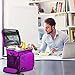 Ramaka Solutions – Insulated Lunch Bag Box, Extra Large Cooler Tote for Men, Women– Stain Resistant Nylon, 5 Compartments, Padded Grab Handle, Non-Toxic Liner, Adjustable Detachable Shoulder Strap Pad