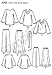 Simplicity Easy-to-Sew Pattern 3568 Women's Top in 2 Lengths, Pants, Skirt, Sash or Scarf Sizes 20W-28W