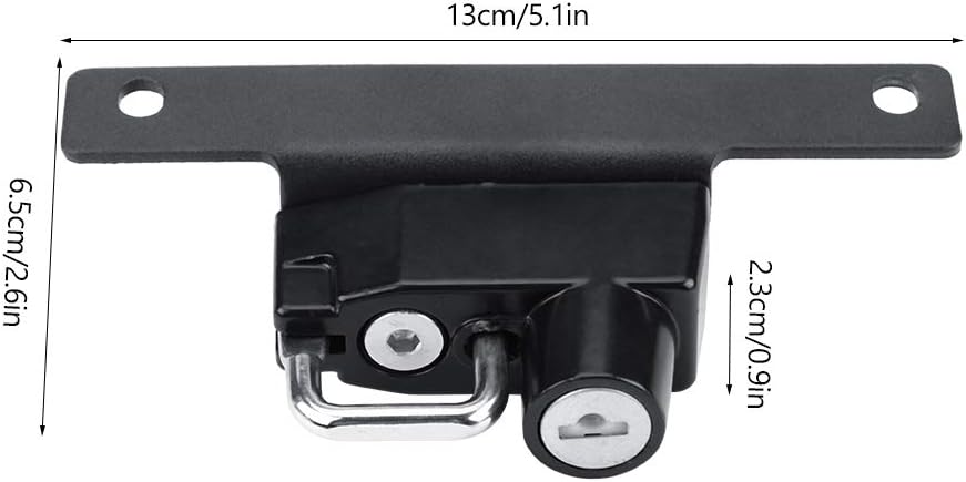 KIMISS Motorcycle Helmet Lock Kit,Motorcycle Left Side Alloy Helmet Lock Mount Hook for R Nine T Models 2014-2016 - Image 3