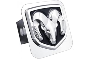 Au-Tomotive Gold Inc. Officially Licensed OEM Chrome Logo Trailer Hitch Plug for RAM