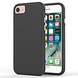 For iPhone 8 Case / iPhone 7 Case, MoKo Shockproof, Ultra Slim Protective Case Dual Layer Non-slip Grip Protection Cover for Apple iPhone 8 / 7 - Black