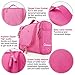 HOKEEPER Waterproof Toiletry Bag for Women - Travel Cosmetic Bag Makeup Organizer Heavy Duty Shower Bag Hanging Dopp Kit - Large Size: 10.2 x 4.5 x 8.5 Inch (Pink)