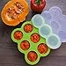 GVDV Silicone Baby Food Freezer Tray with Clip-on Lid BPA Free & FDA Approved Storage Container for Homemade Baby Food, Vegetable & Fruit Purees and Breast Milk, Green - Lifetime Guarantee