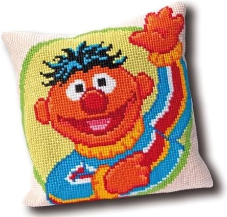 Amazon Com Sesame Street Ernie Needlepoint Pillow Cushion Kit