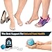 Toe Separators - Yoga Gel Toe Spacers - Toe Spreaders for Bunion - Hummer Toe Straightener - Overlapping Toes Stretcher Alignment - Foot Pain Relief - Spiky Massage Ball Set - Soft Silicone Men Women