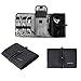 BAGSMART Compact Travel Cable Organizer Portable Electronics Accessories Bag for Various USB, Cables, Earbuds, Power Bank, Black