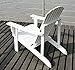 Outsunny Adirondack Outdoor Patio Lounge Chair, White