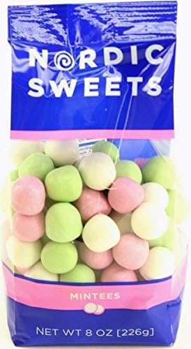 Nordic Sweets Mintees Candy 8-ounce Bags (Pack of 3)
