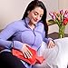 DMI Hot Water Bottle, Rubber Hot Water Bottle, Red, 2 Quarts or 64 Ounces