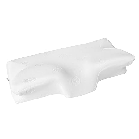 MARNUR Kopfkissen Nackenstützkissen örthopädisches Kissen Memory Foam Kissen ergonomisch 64.5 * 37 * 14cm für Rückenschläfer 