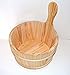1 Gallon Sauna Single Handle Bucket with Liner and 16” Long LADLE