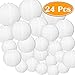 Paxcoo 24 Pack White Paper Lanterns with Assorted Sizes