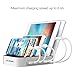 Short Lightning Cable for USB Charging Station Power Bank Apple Products iPhone iPad iPod etc 20cm/8 Inch (4Pack, White)