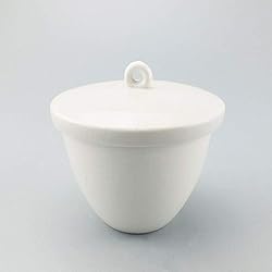 ADAMAS-BETA Porcelain Crucible with Lid, 300ml