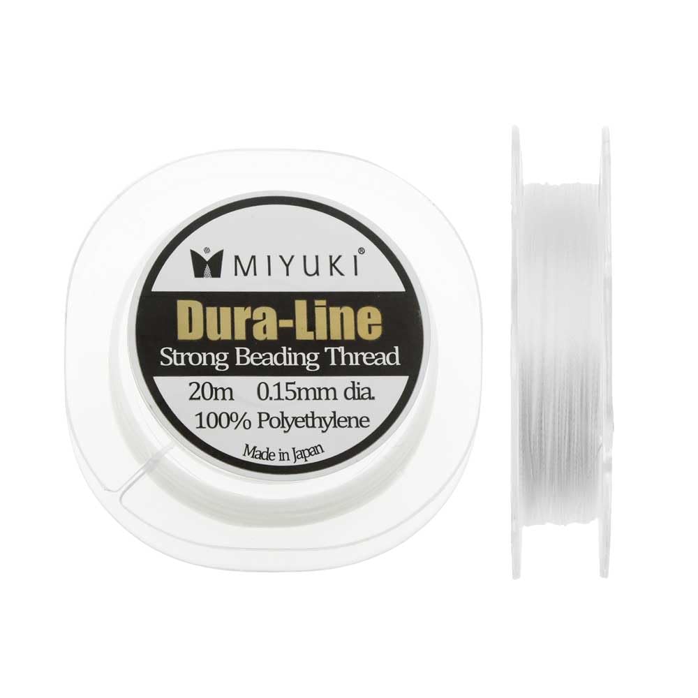 Miyuki Dura-line Strong Beading Thread - 20m (Crystal, 0.15mm)