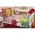 Everything Kids Colorful Fairytale Frog Prince Toddler Bedding Set for Girls (3 Piece in a Bag)