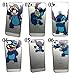 SAKO for iPhone 5C Disney Cartoon Lilo and Stitch Playing/ Grabbing Apple logo Cute Clear Case Cover for Iphone 5C Xmas Gift (Stitch05 for 5C)