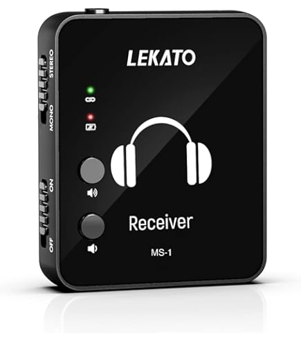 LEKATO MS-1 ワイヤレスシステムセット　ワイヤレスイヤーモニター　8個 Amazon.com: LEKATO Wireless In-Ear Monitor MS-20, 2.4G IEM System