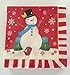 Christmas Snowman Paper Plates And Napkins Service For 36