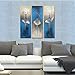 Wieco Art Dancing Girls Modern Large Contemporary 3 Panels 100% Hand Painted Stretched and Framed Ballet Dancers Oil Paintings on Canvas Wall Art Work for Living Room Bedroom Home Decorations