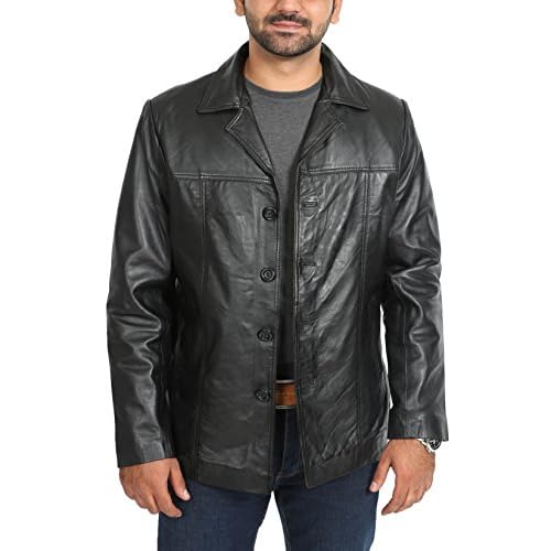 60%OFF Caja Chaqueta de Cuero Para Hombre Soltero Pecho Safari Abotonado  Chaquetón Thrill Negro - iosnederland.nl