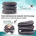 Cervical Neck Traction Device - Neck Brace - Inflatable Neck Stretcher Pillow - Neck Pain Relief Devices - Cervical Collar for Decompression Gray