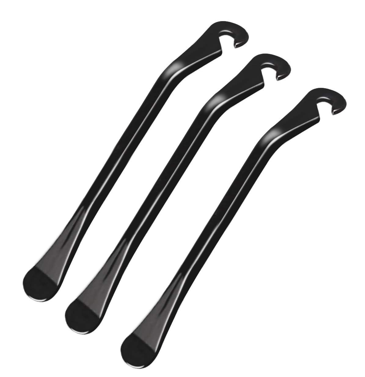 DN DENNOV Bike Tire Lever, Premium Carbon Steel Bike Tyre Levers Spoon Portable Bicycle Tire Levers Tyre Spoon Iron Changing Tool, High Strength Bike Tire Repair Tools-3 Pack