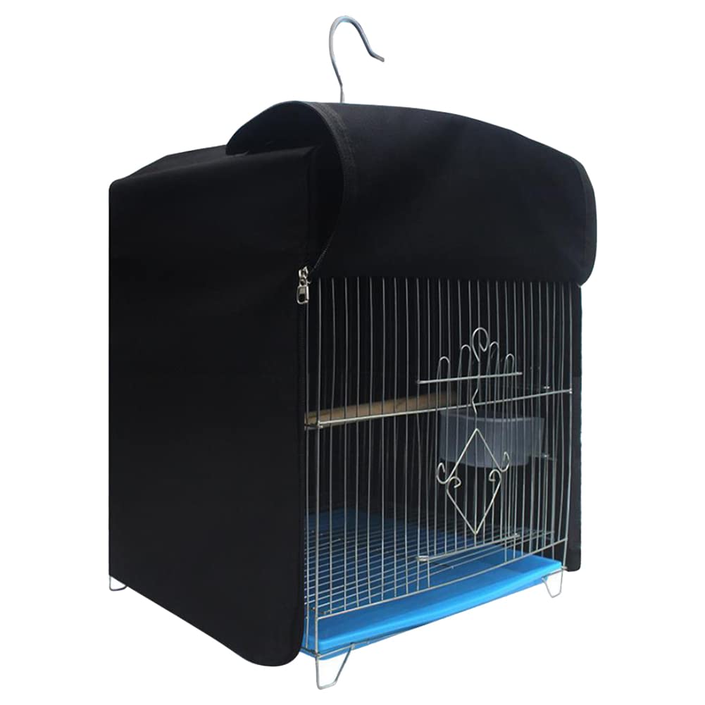 Gicov Bird Cage Cover Pet Parrot Cage Cover Windproof Good Night Bird Cover Breathable Protector for Small Metal Square Bird Cage