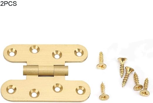 Amazon Com Hazmemejor Cabinet Hinge 2pcs H Type Brass Hinge Cabinet Door Home Furniture Decoration Accessories 60mm Size 70mm Home Kitchen